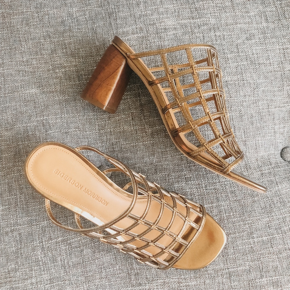 SIGERSON MORRISON Diana Cage Slide Sandal